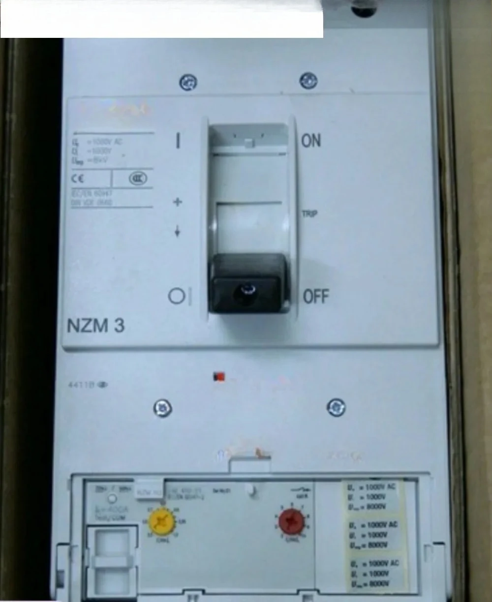 Disyuntor de caja moldeada NZMH3-AE400-S1 nuevo interruptor de minería original de 1000V