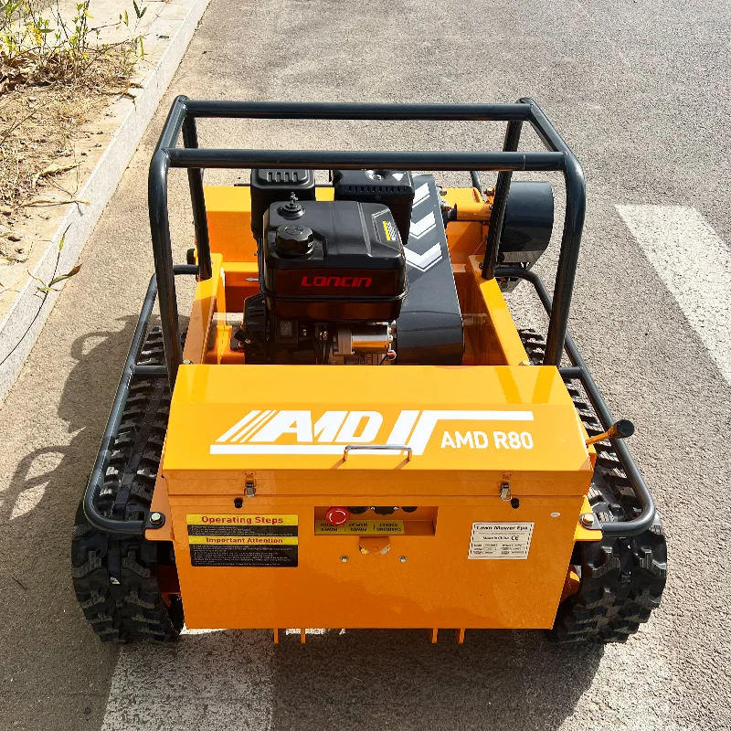 荒地用リモートコントロール芝刈りロボット向け、カスタマイズ可能な遠隔操作式800mm幅省時効率的な草刈機