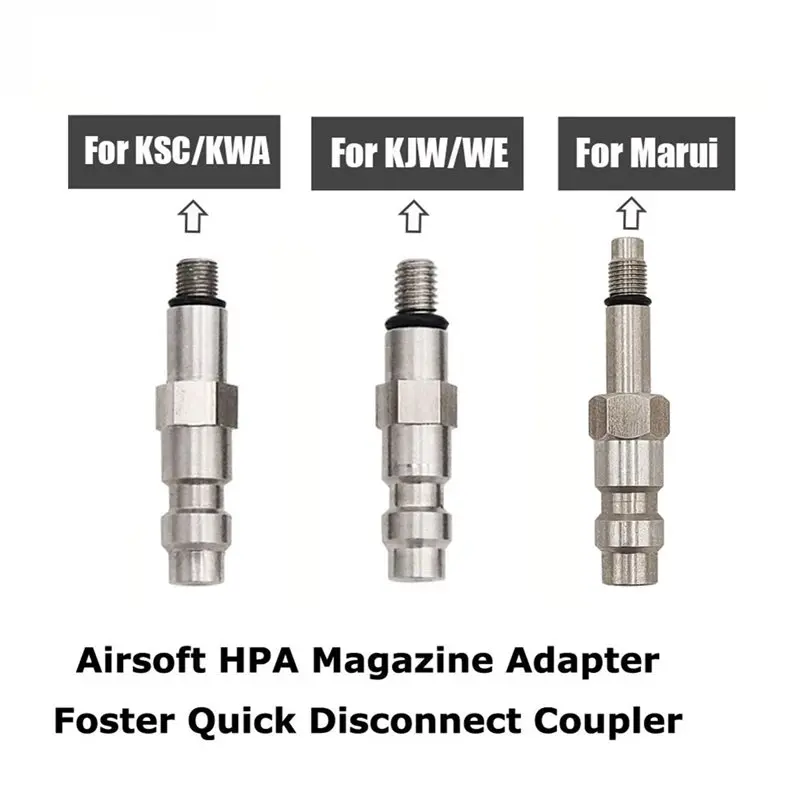 KYCOR-HPA Magazine Taps Valve Adapter Male Foster Probe Quick Disconnect Coupler (US-Version)