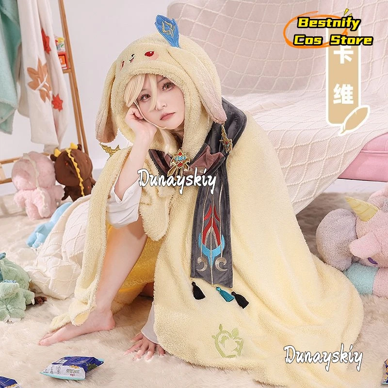 Genshin Impact Hoodie Blankets 100*160cm Hutao Lyney Anime Costume Hoodie Cosplay Costume Blanket Cloak Cape Funny Fleece