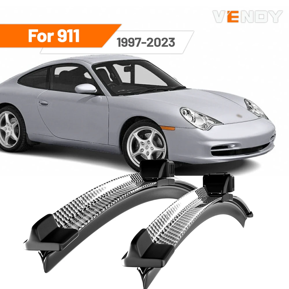 Für Porsche 911 1997-2023 2004 2008 2010 2012 2018 2019 2021 2 stücke Frontscheibe Wischer Klingen Scheibenwischer Carbon Faser