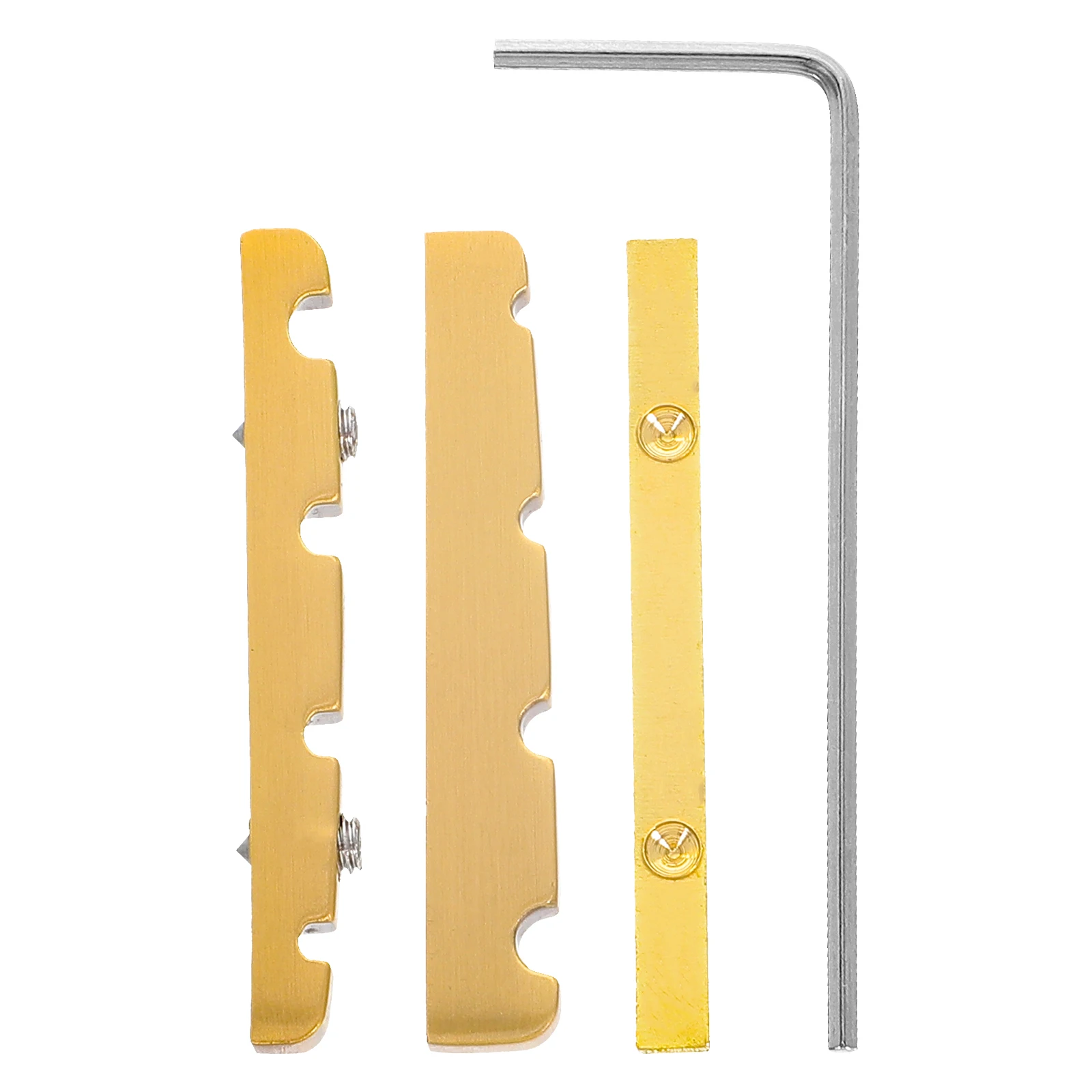 

4 String Electric Bass Nut Accessories Adjustable Brass Vintage Bridge Guitar Bone Saddle Slotting Technology Sound Purity