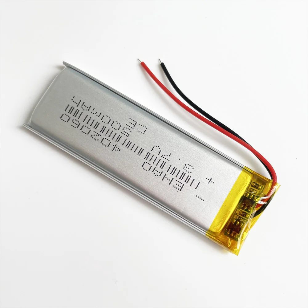 402060 3.7V 500mAh Lithium Polymer Battery  for Smart Watch Fitness Band Wireless Speaker GPS Tracker