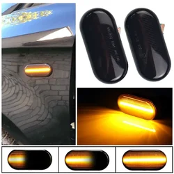 2PCS Car Fender Turn Signal Light LED Dynamic Side Marker Flash Side Side Light for SEAT Ibiza 6L Cordoba Toledo Leon MK1 MK2