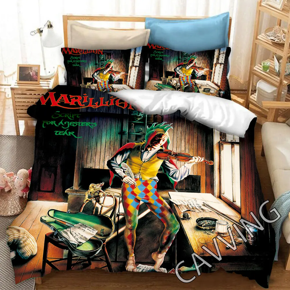 MARILLION Rock 3D Printed Bedding Set Duvet Covers & Pillow Cases Comforter Quilt Cover (US/EU/AU Sizes)   L01