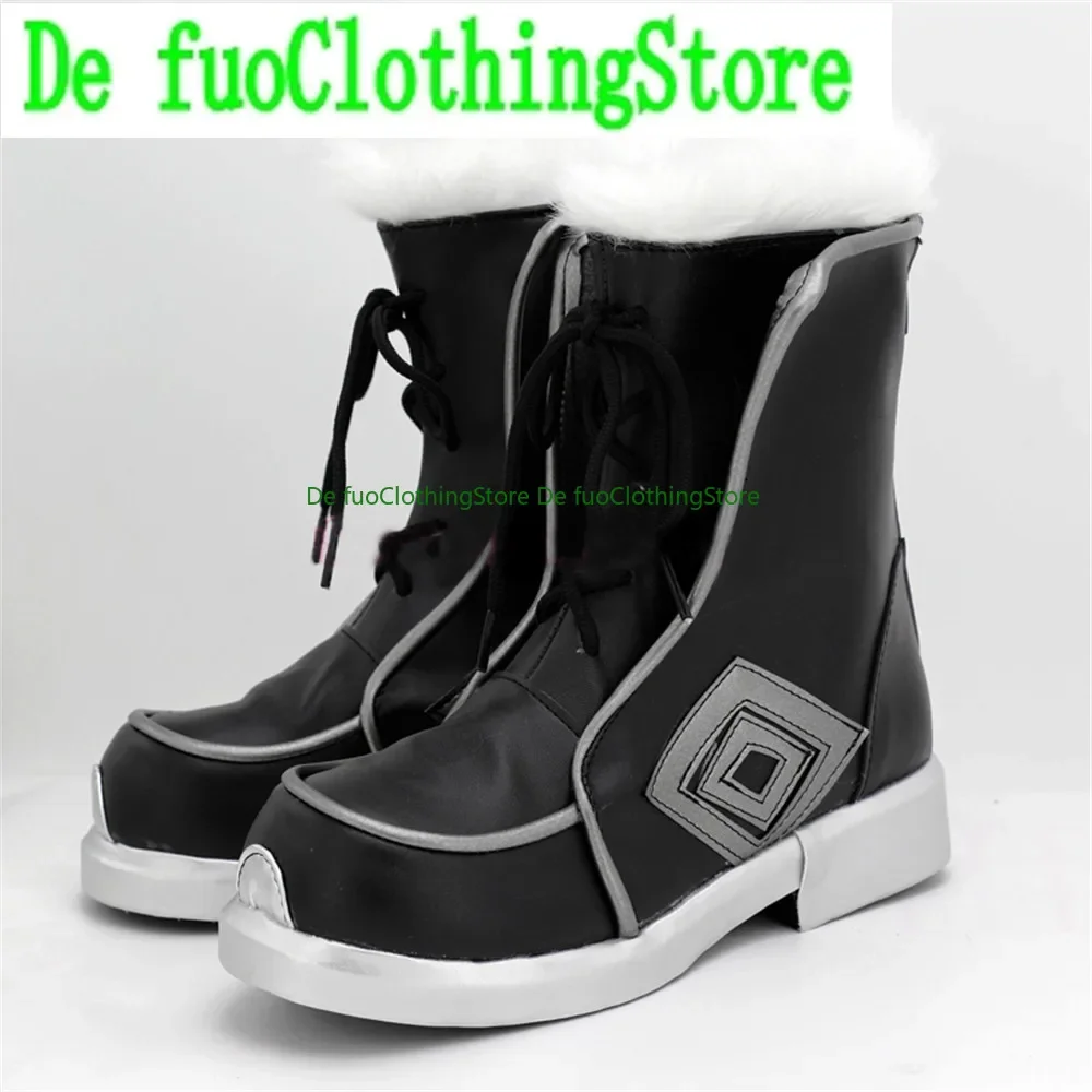 

Arknights Cliffheart Black Cosplay Shoes Boots Game Anime Carnival Party Halloween DefuoClothing Shoes Store
