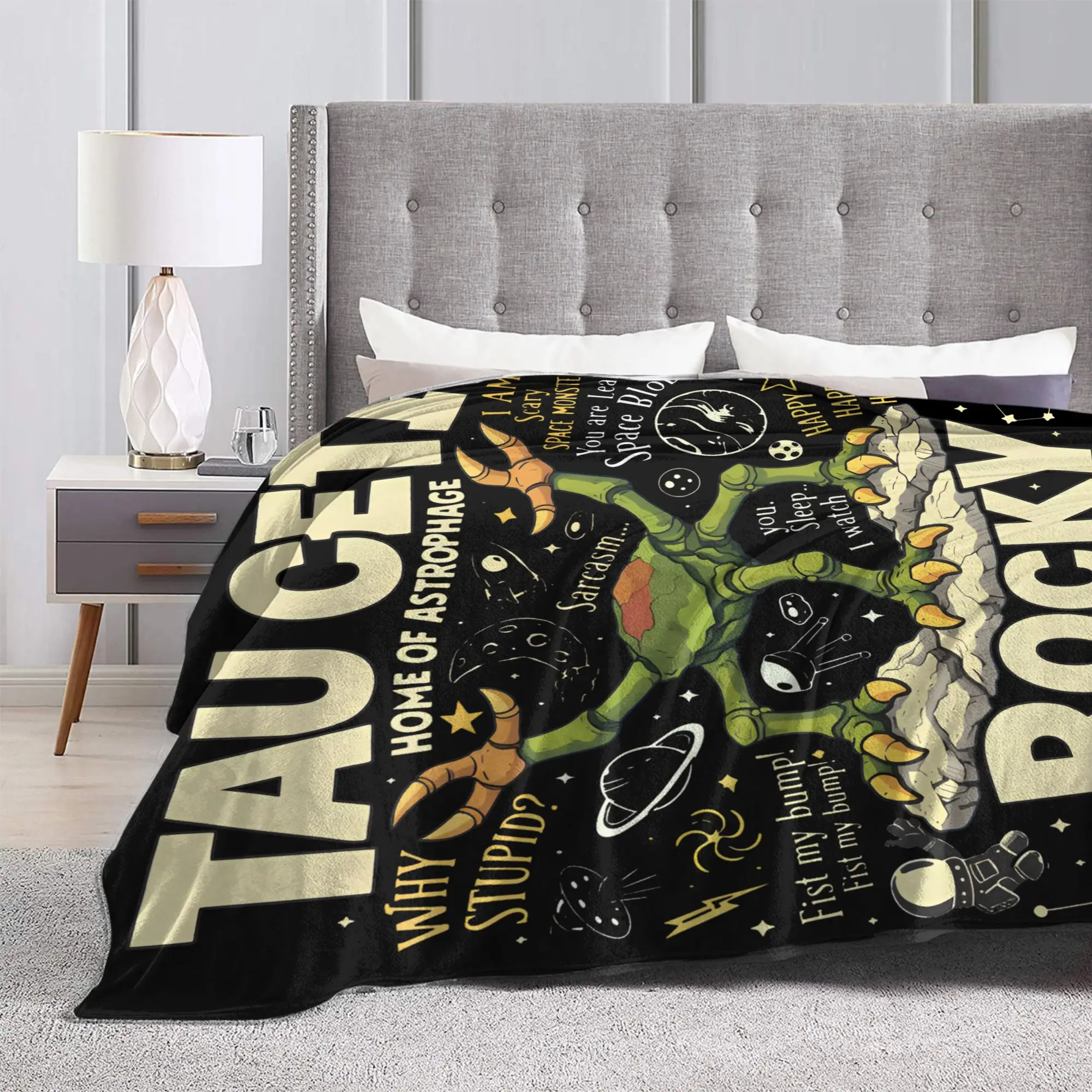Rockys Project Hail Mary Space Monster Blankets Fleece Summer Air Conditioning  Breathable Throw Blankets for Bedding Car Throws