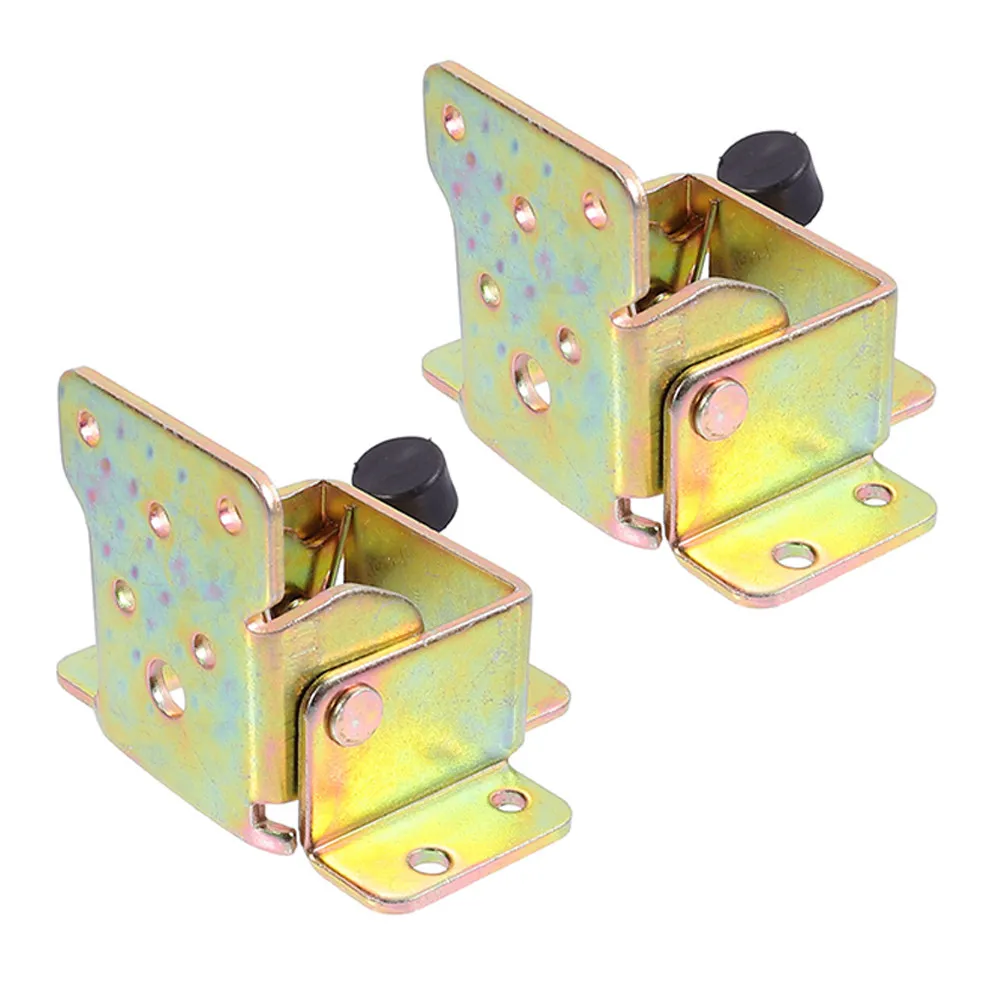 2Pcs Folding Chair Legs Hinges Iron 90 Degree Self Locking Foldable Furniture Hardware Locking Hinges Folding Shelf Hinge