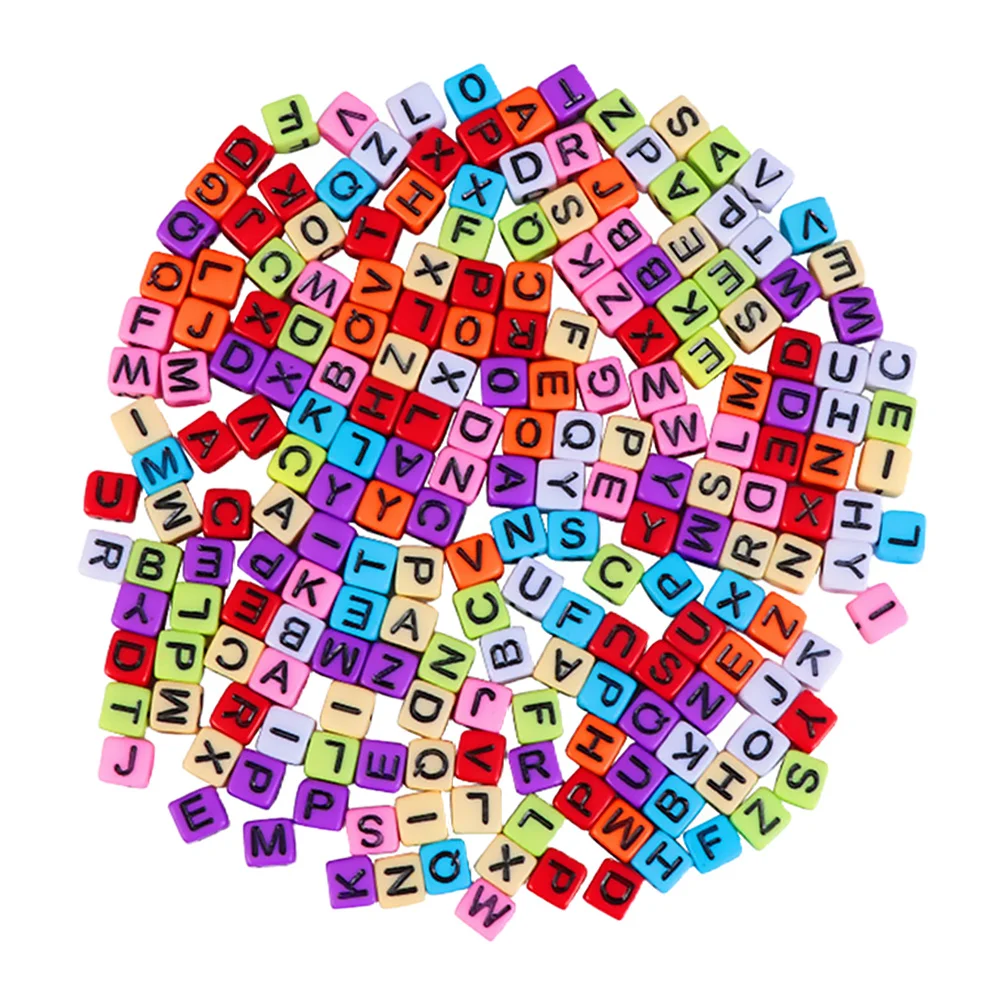 

800Pcs Plastic Letter Beads DIY Jewelry Accessories Alphabet Beads for Bracelet Necklace Craft DIY Accessories