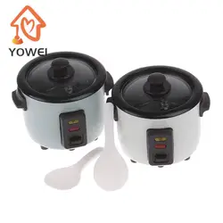 1:12 Mini Rice Cooker Model Dollhouse Miniature Kitchen Appliances for Barbies Blyth Doll Food Accessories Toy