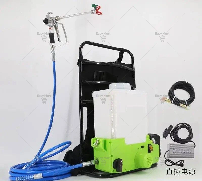 Electric Airless Spraying Machine High Pressure Airless Sprayer Home Decoration Backpack Spraying Machine 220V 500W 6.0AH 6L