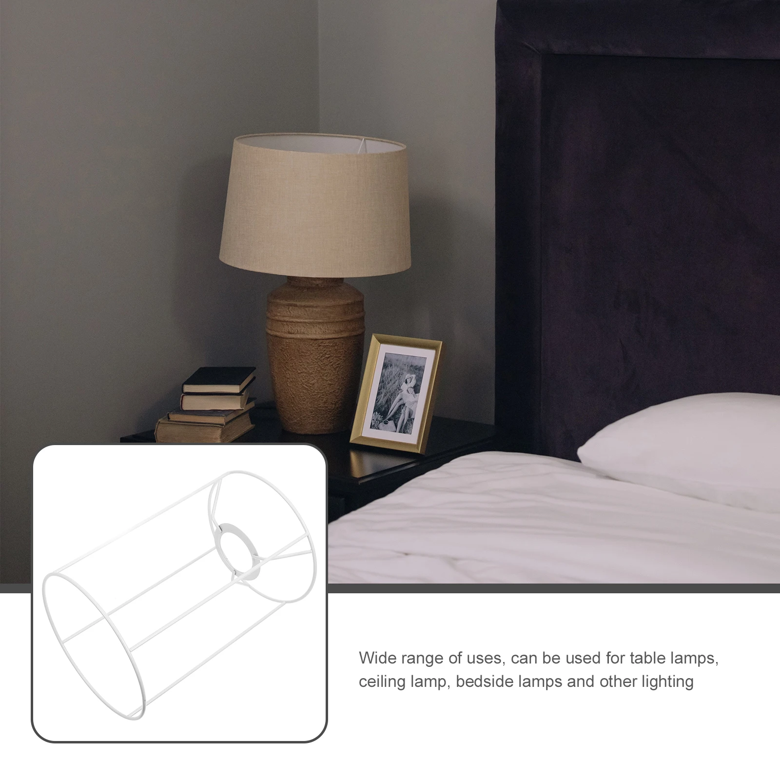 

Sturdy Metal Diy Table Lamp Pendant Light Frame Wear Resistant Lampshade Holders Diy Lamp Frame Metal Lampshade Rack