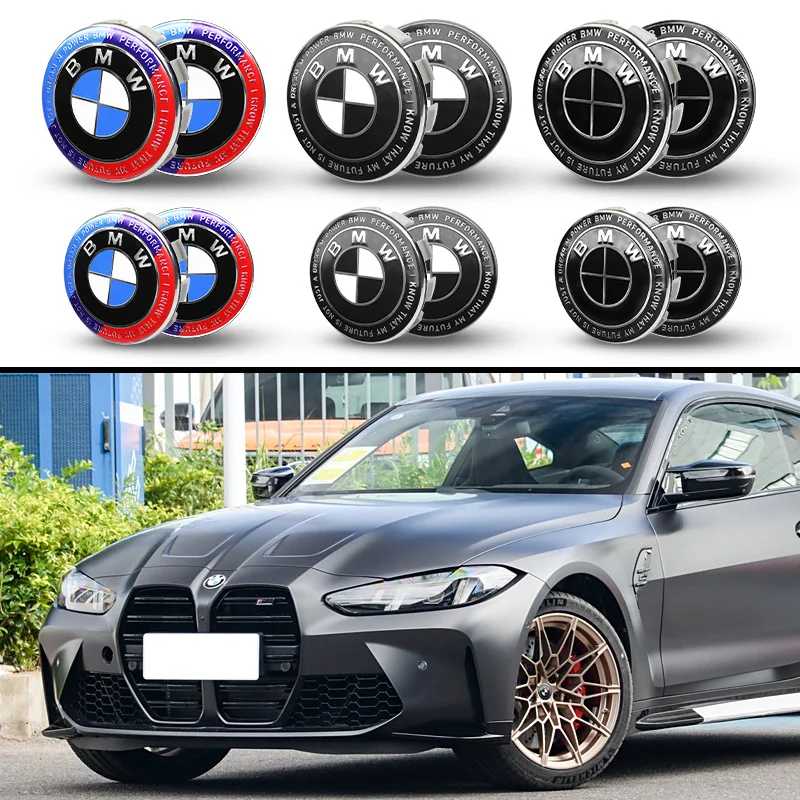4개 BMW 자동차 휠 센터 캡 68mm 56mm 허브캡 퍼포먼스 M E46 E90 E30... - 4