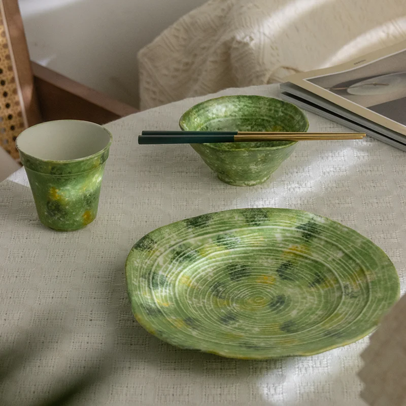 

Chinese Style Ceramic Tableware, Vintage Coarse Porcelain Bowl, One-Person Rice Bowl, Jingdezhen Ceramic, Home Kitchen Dining