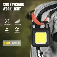 Multi-function 500mA Convenient Carry-on Keychain Camping Light COB Rechargeable Emergency Light Mini High Bright Camping Lights
