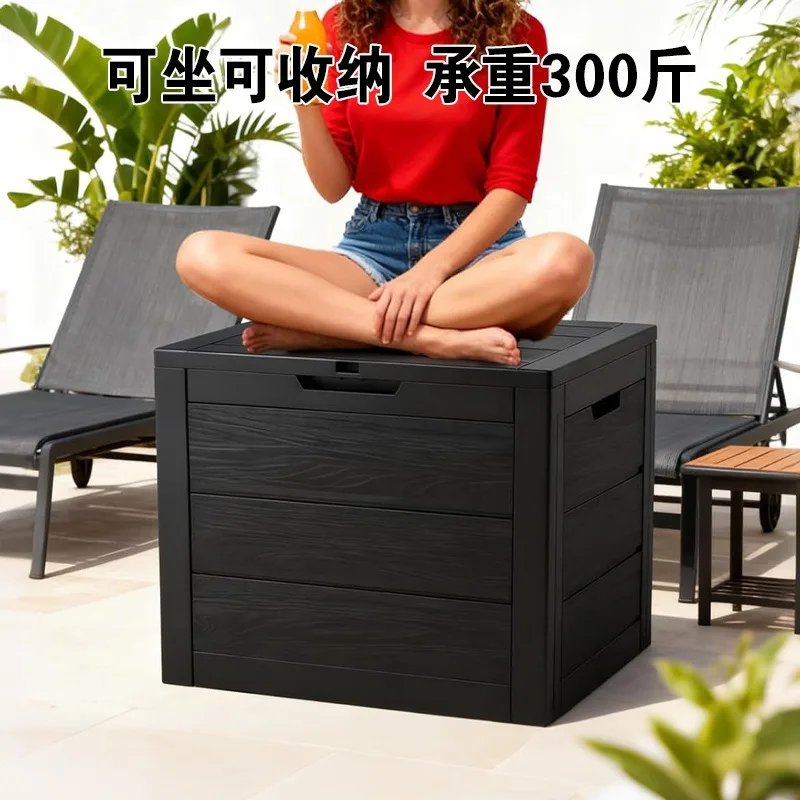 Household & Outdoor Storage Cabinet, Large‑Capacity Multi‑Purpose Dust‑proof Organizer Box for Garden & Patio Sundries