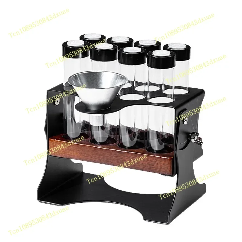 Coffee Bean Sorting Bottle Sealed Canister Exhaust Valve Test Tube Display Rack Fragrance Bottle Storage Rack Set Adjustable