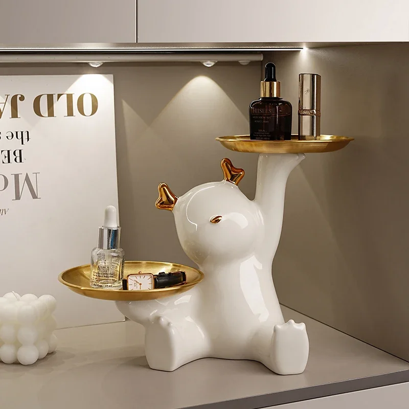 

Animal figurines, living room keys, storage, etc. Home decoration, animal decoration ceramics