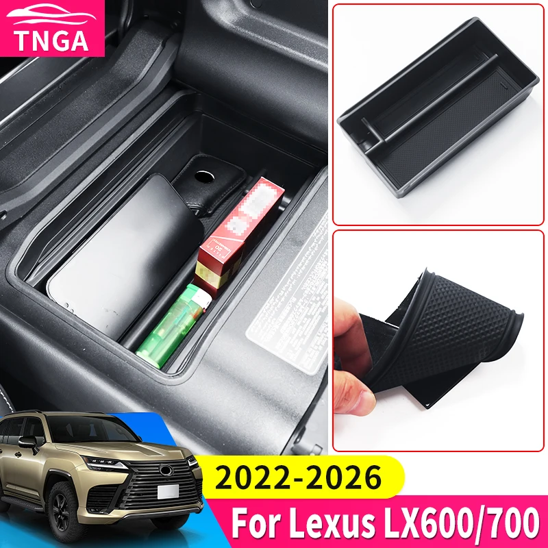 

For Toyota Lexus LX600 LX700 600 700 2022-2026 Center Console Armrest Box Layered Storage Organizer Tray Interior Accessories