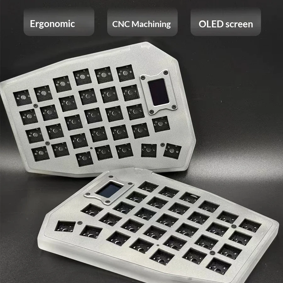 Sofle Wireless Split Mechanical Keyboard Bluetooth Dual ZMK Nice View Joystick Knob LCD Screen Hot Swap Ergonomic Custom Keypad