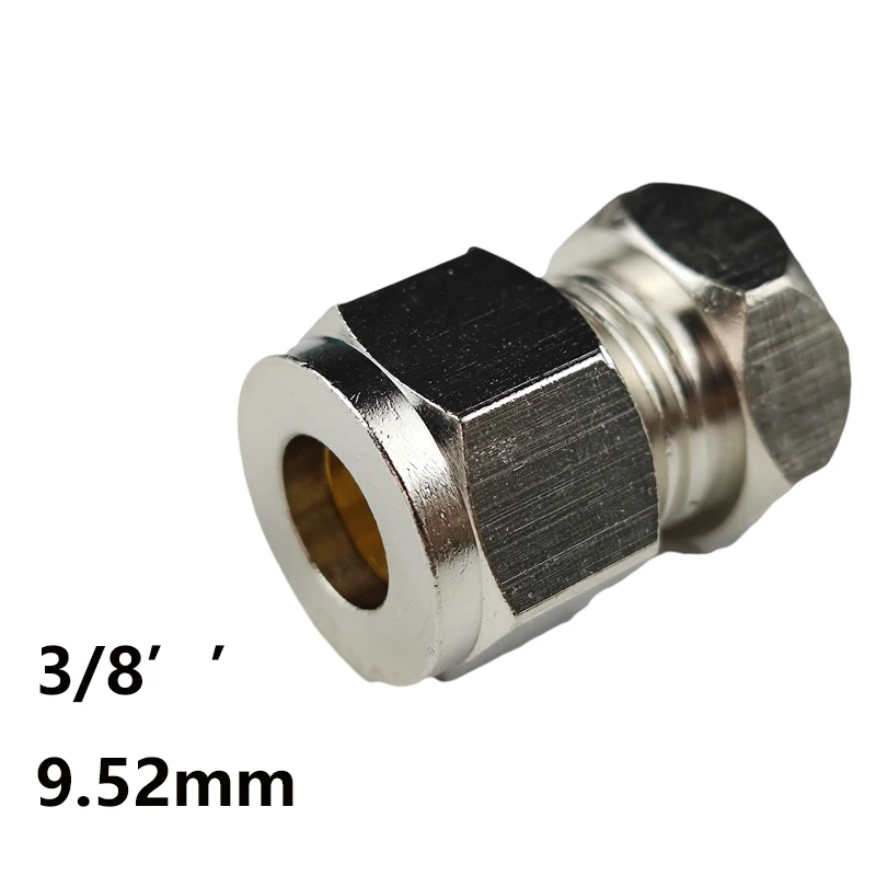 10pcs Three Hole Brass Connector For High Pressure Misting Nozzles 9.52MM PE PA Nylon Pipe Stainless Steel Tube