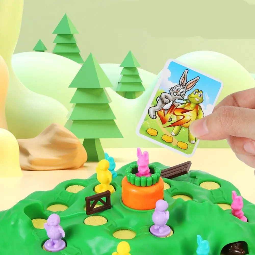 Funny Plastic Rabbit Cross Country Competition Turtle Green Children's Puzzle Game Board Games Intelligence Development