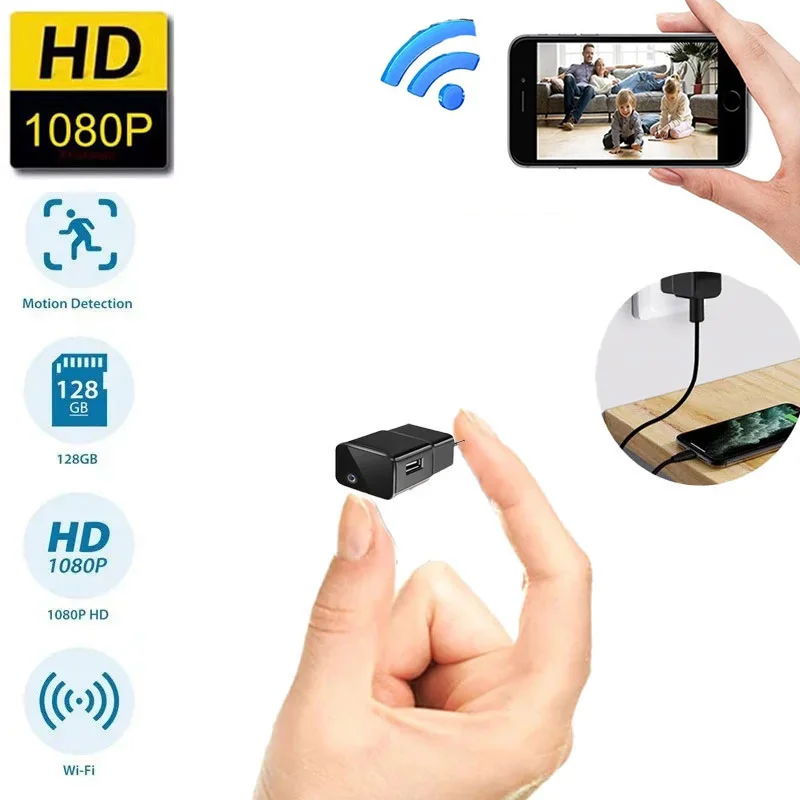 

Full HD 1080P Wifi Camera Surveillance Support Tf Card US/EU Plug Wireless Vision Recorder Video Remote Viewing Camera