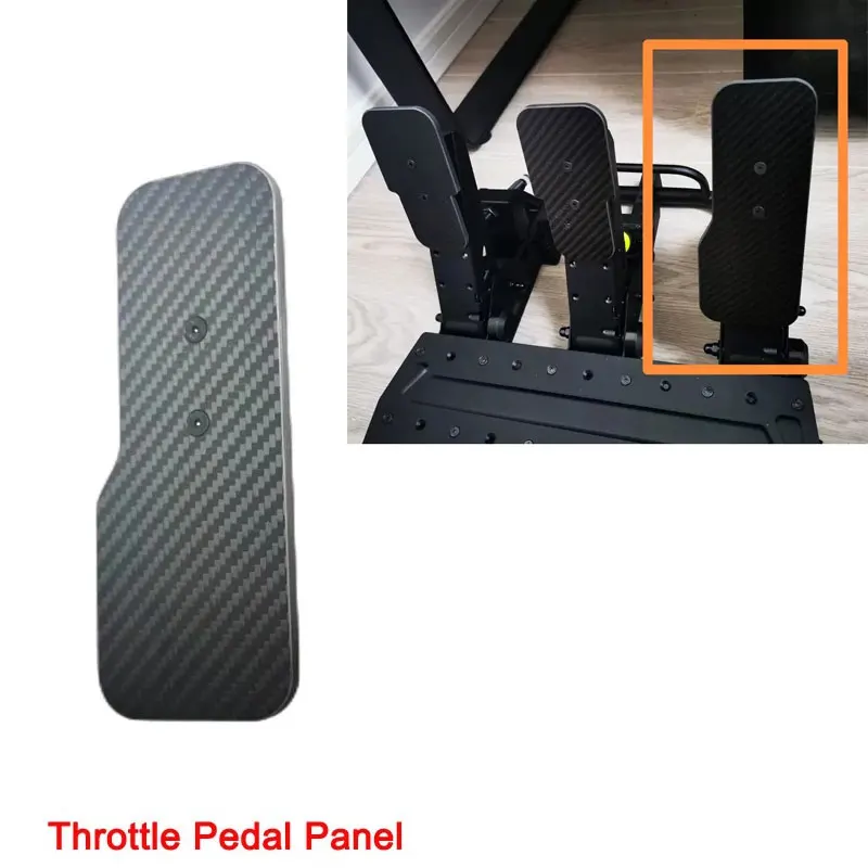

Имитация гоночной игры из углеродного волокна, модификация панели педали дроссельной заслонки/тормоза/сцепления, комплект обновления для педалей Fanatec CSL Moza SRP R5