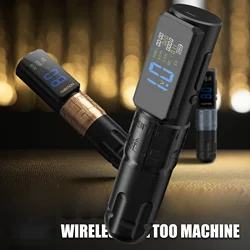 4.5/5.0mm Stroke Wireless Tattoo Machine Pen Large Screen Battery Pen Brushless Motor High Torque Tattoo Integrated Machine