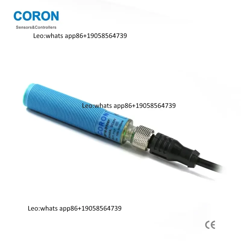 QF18-D100P Long Distance Ultrasonic Sensor Reflective Type Normally Open/Closed PNP Lead Wire IEC IP67 Rated Plastic