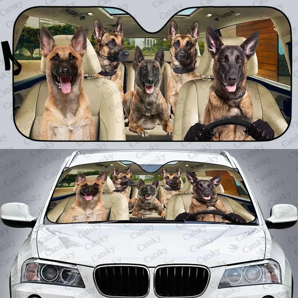 

Belgian-Malinois Car Sunshade,Car Decor Lovers Gift,Windscreen Sunshield for Car Window Sunshade Cover Foldable Uv Ray Reflector