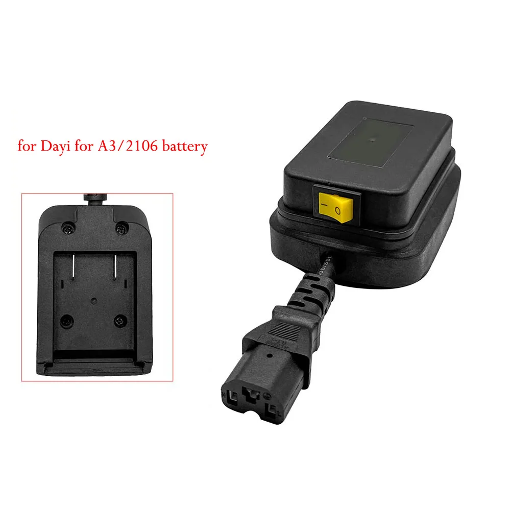 Conector do adaptador de bateria com interruptor para Dayi para BL1830 BL1860 para modelos de bateria A32106 adequados para uso de energia