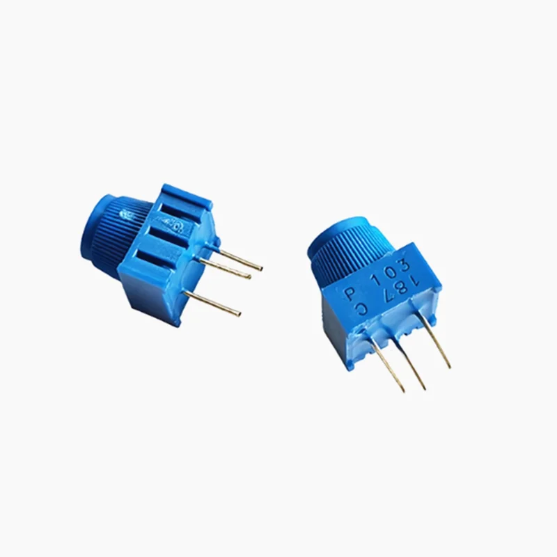 5PCS 3386P 3386P-1-103 10K 1k 2k 5k 10k 20k 50K 100K 500R 500K 1M Through Hole Trimmer Potentiometer Cermet Turn Top Adjustment
