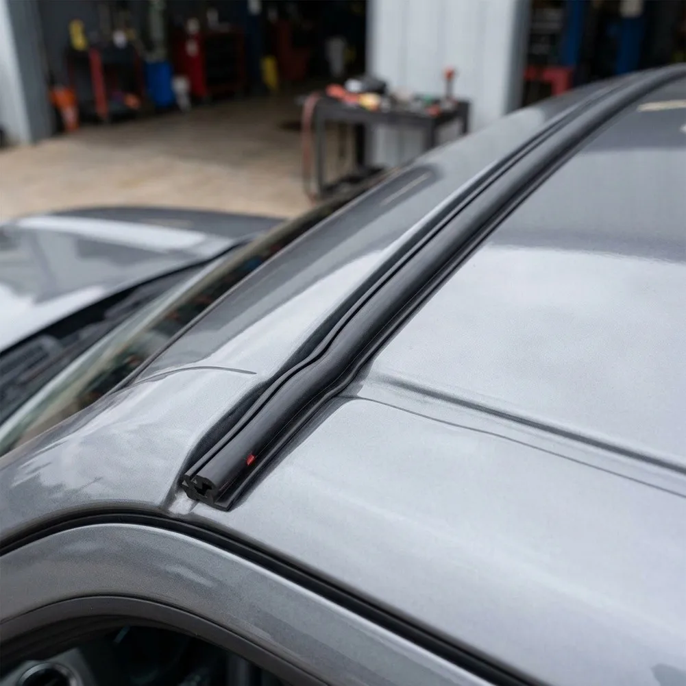Roof Moulding Trim Seal for Toyota For Tundra CrewMax Cab 2006-2021 Rubber Construction with Embedded Steel Wire Support