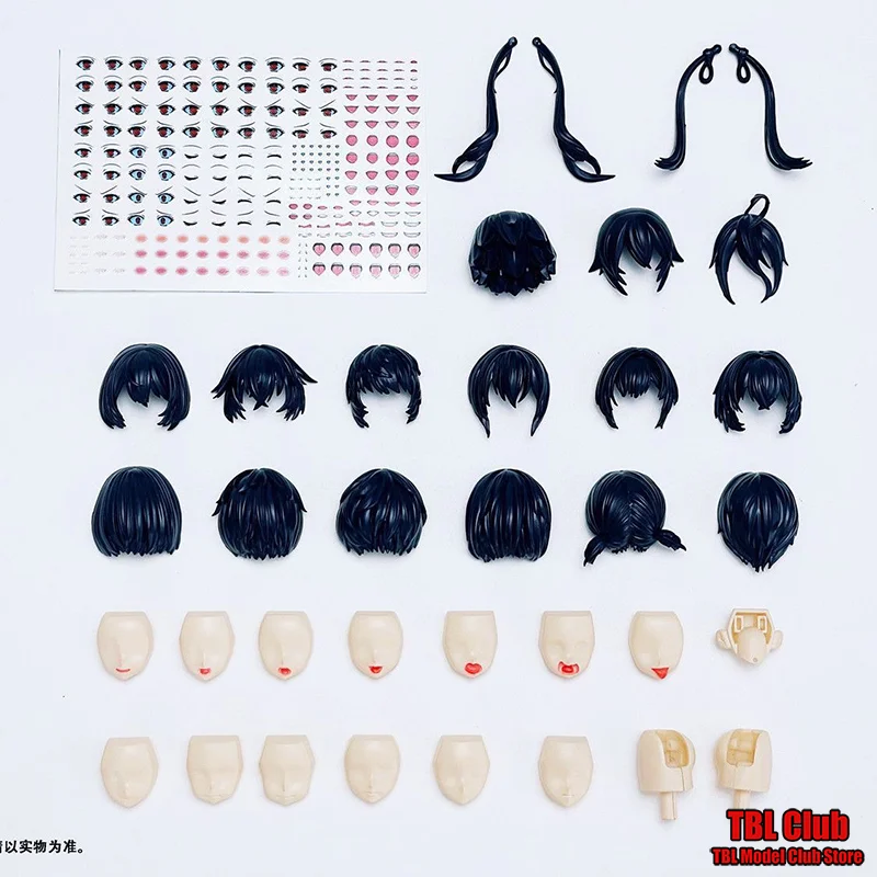 

1/12 весы, женский мини-сборка, аксессуар для тела, волосы на лице, обувь, наклейки на глаза для 6-дюймовой экшн-фигурки, реквизит для сцены солдата