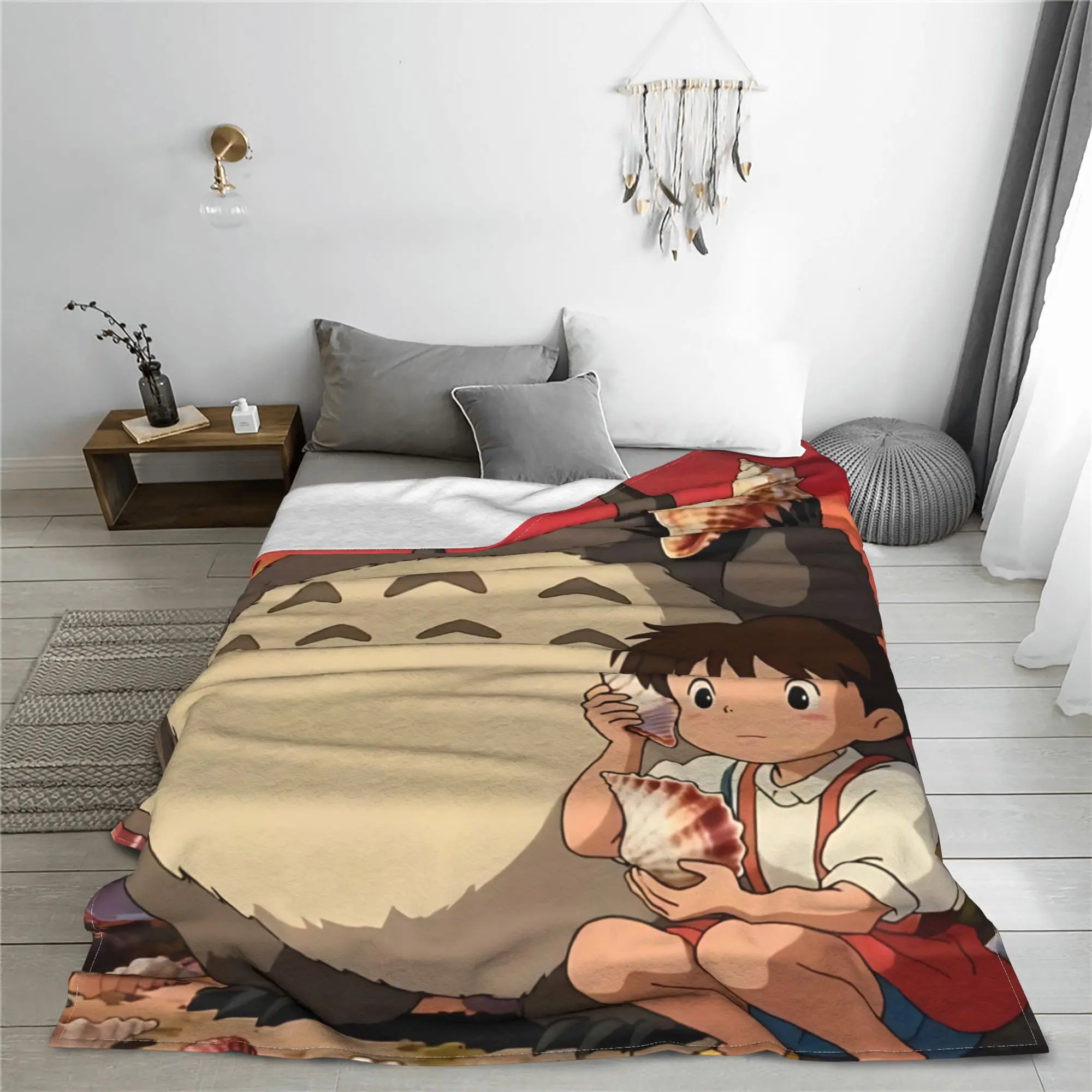 1PC home Cutecore My Neighbor Totoros  Blanket Super Cosy Plush Home Living Room Sofa halloween