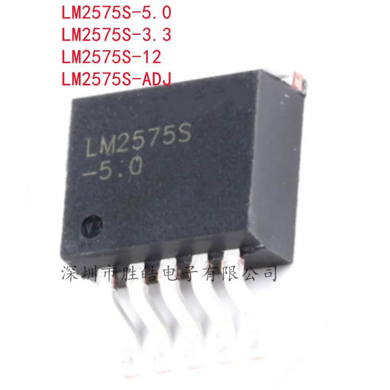 

(10PCS) NEW LM2575S-5.0V / LM2575S-3.3V / LM2575S-12V / LM2575S-ADJ TO-263-5 Voltage Regulator Step-Down Chip IC