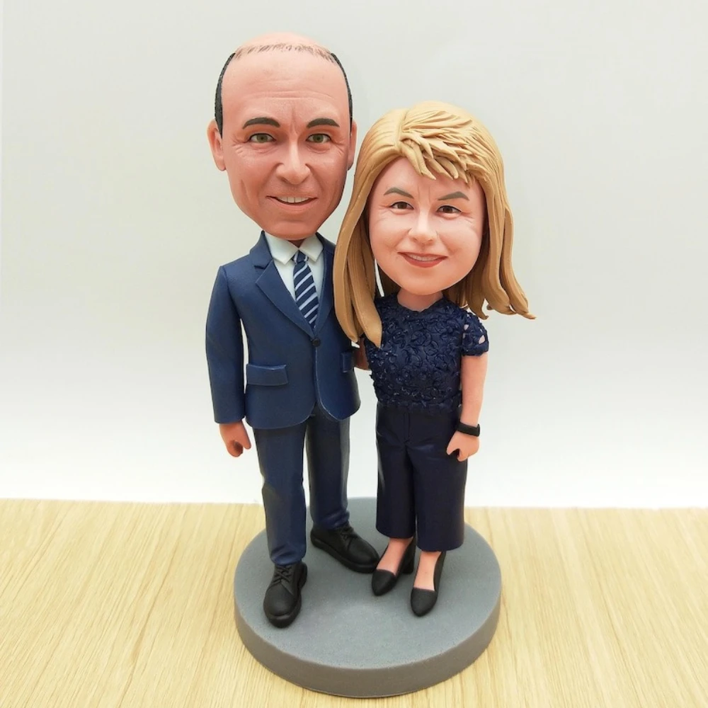 

Figura Personalizada Cuerpo Entero Clay Figurine Romantic Gift for Husband Wife Wedding Anniversary Figurine Personalised