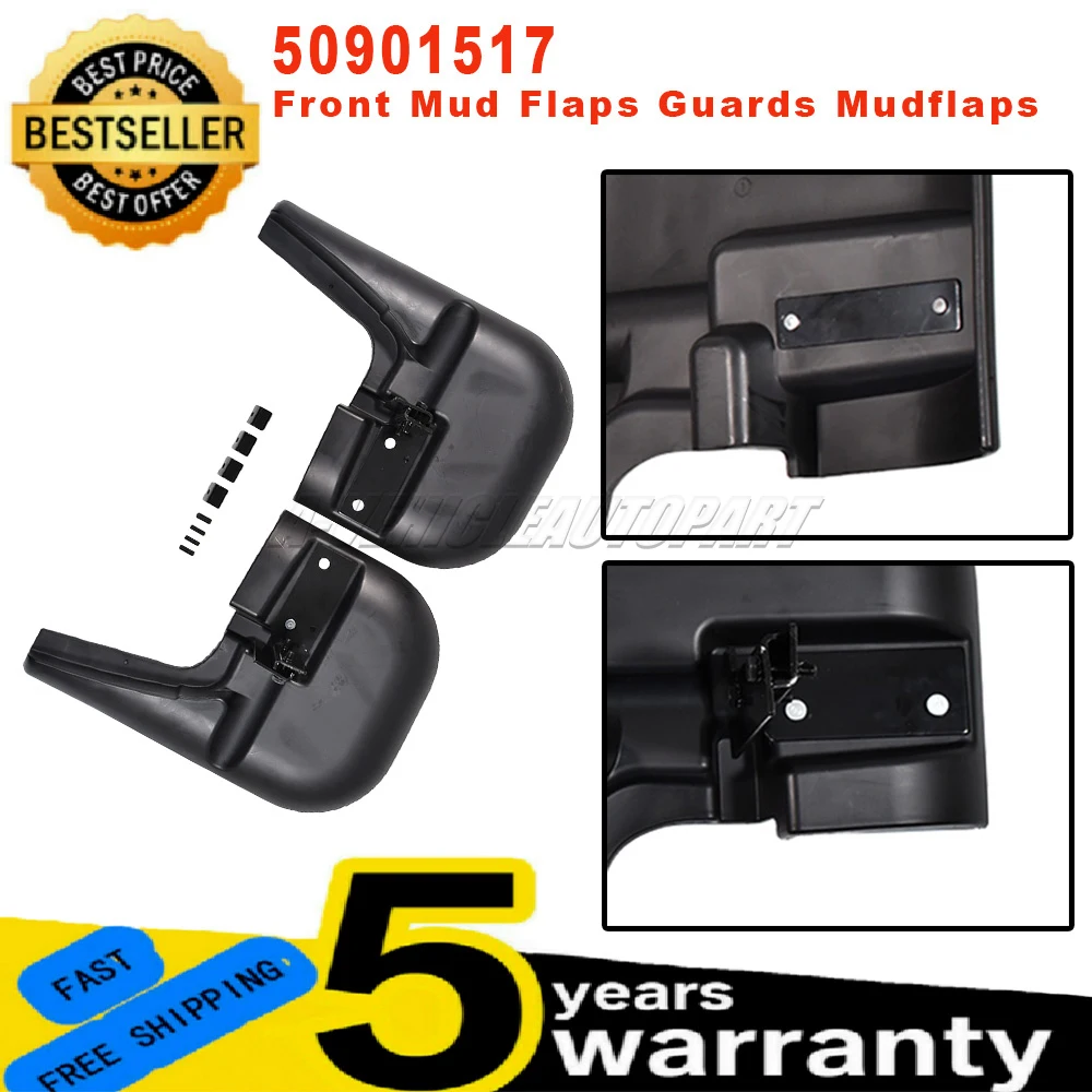 

Новые 50901517 для Citroen Jumper, Relay, Fiat Ducato, Peugeot Boxer 2006 года выпуска и новее, 1 комплект (левый+правый) передних брызговиков, автомобильные аксессуары