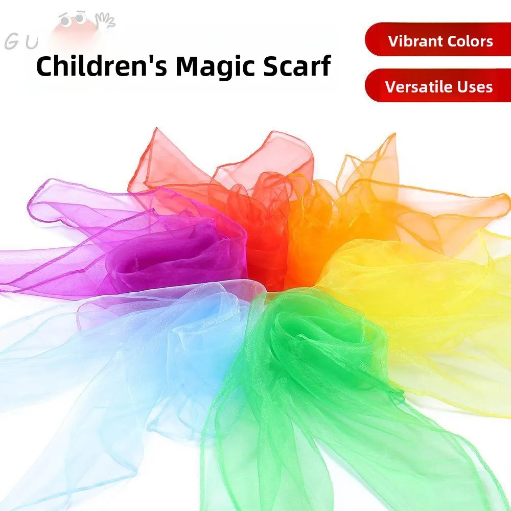 

Детский развивающий сенсорный шарф из полиэфирного волокна, солнцезащитная шелковая лента для игр в детском саду, весенне-осенний детский шарф