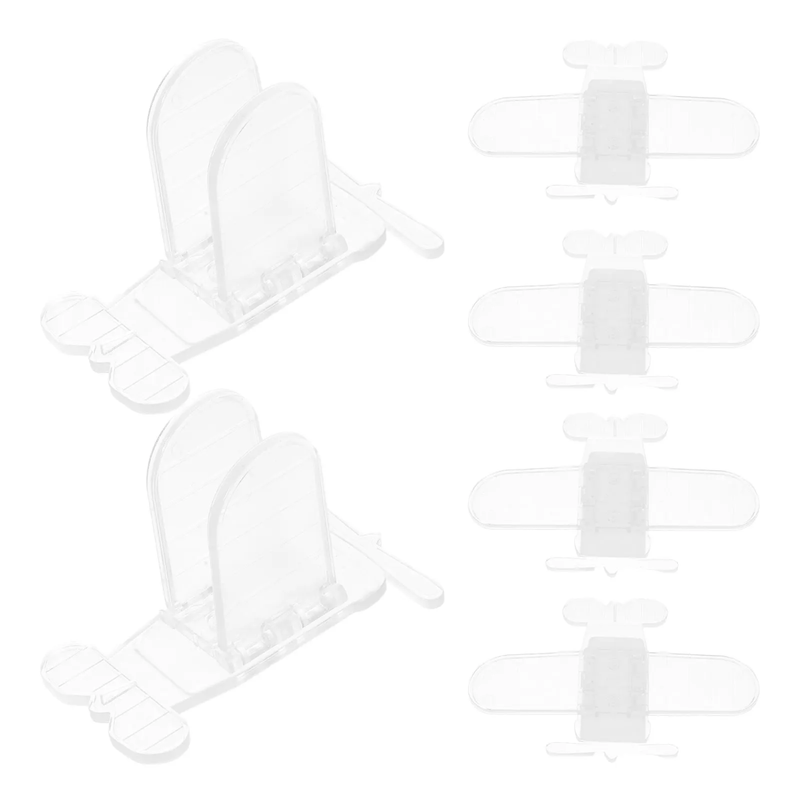 6Pcs Window Restrictor Airplane Design Child Safety Locks Sliding Casement No-Drill Window Security Lock Baby Proof Guard