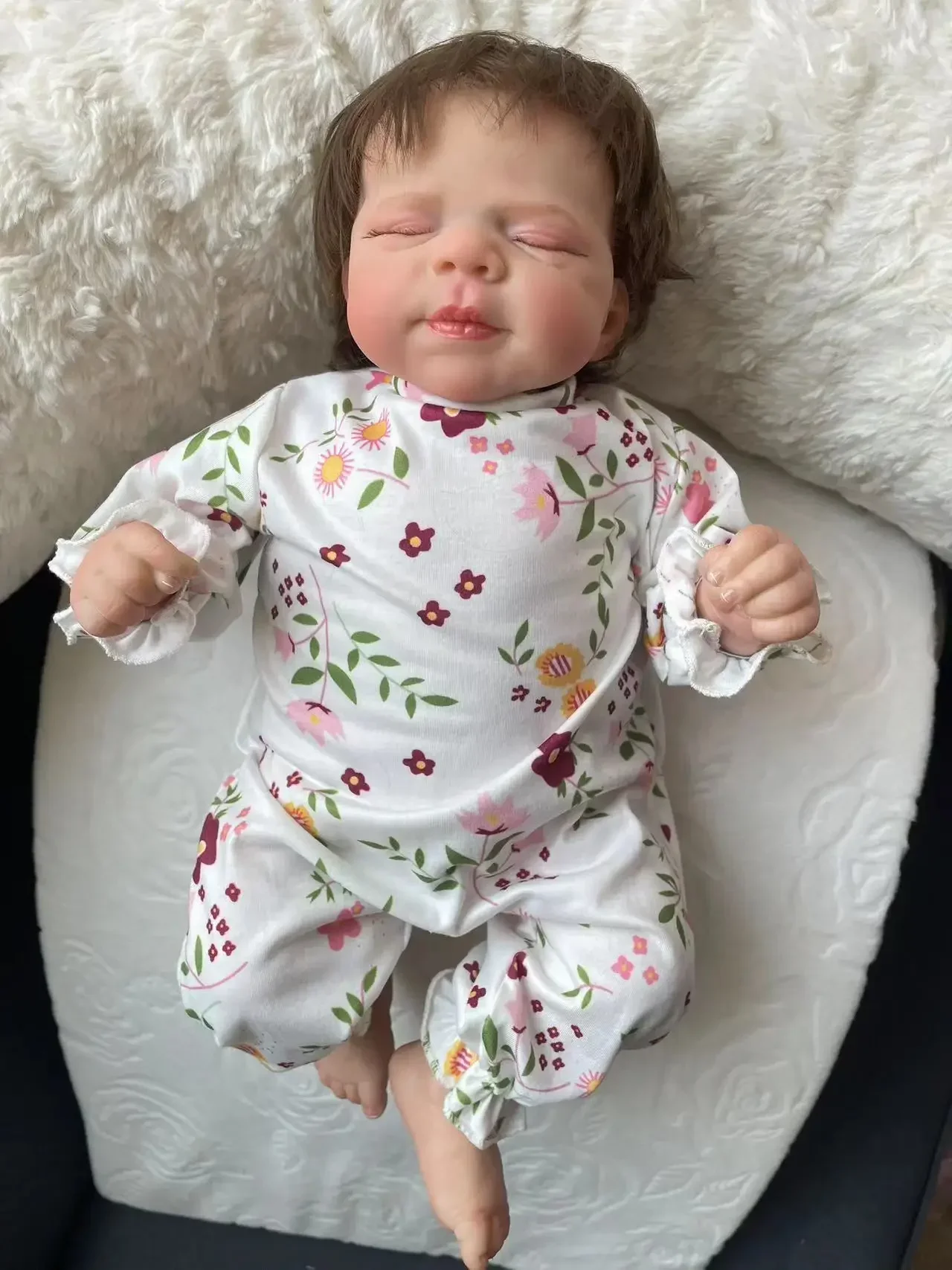 48CM Pascale Reborn Baby Doll Newborn Sleeping Baby Bebe Reborn 3D Paiting Skin with Many Details Veins куклы реборн Doll Toys