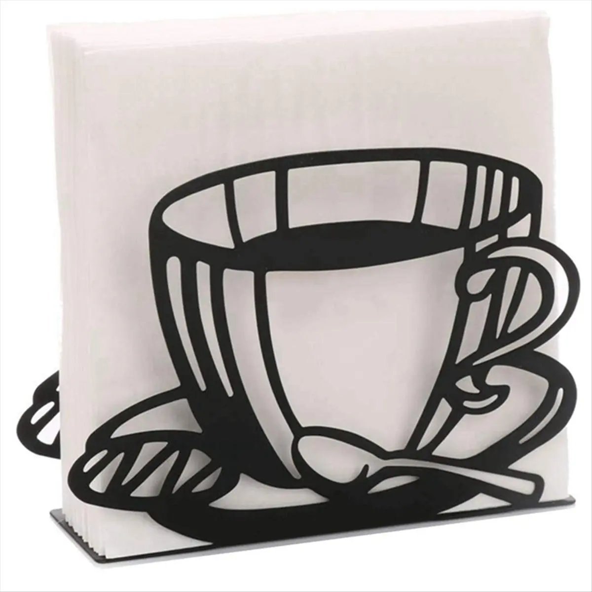 ABZF 2026 Napkin Holder: Freestanding Tissue Dispenser/Holder, Table Napkin Holder for Home Kitchen Picnic Party (Coffee Cup)