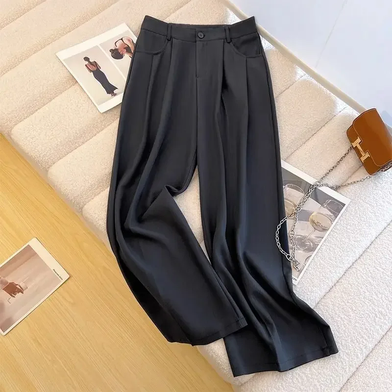 Pantaloni da donna Pantaloni primavera autunno per donna Pantaloni Moda coreana Abiti taglia unica Comodo elasticizzato Xxl Novità nelle tendenze 2025 G