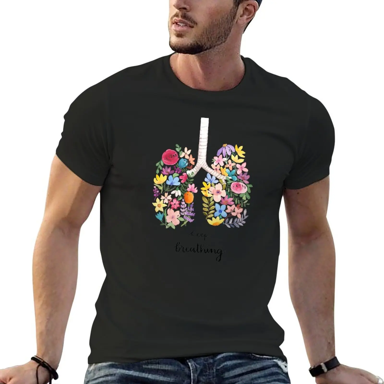 

Keep breathing T-Shirt heavyweights essential t shirt plain white t shirts men