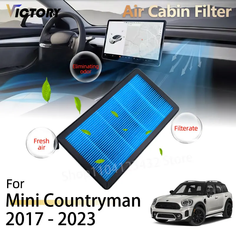 PM2.5 HEPA Air Cabin Filter For Mini Countryman F60 2017 - 2023 Cooper S 2022 2021 2020 2019 2018 X1 F48 Accessories 13717619267