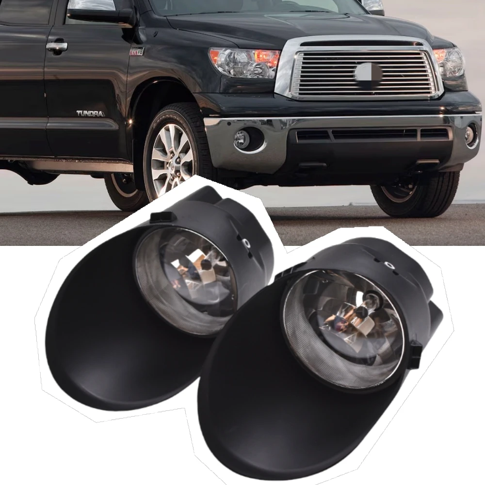 

Bumper Fog Lights Lamps w/ Bezel for 2007-2013 Toyota Tundra 2008-2011 Sequoia