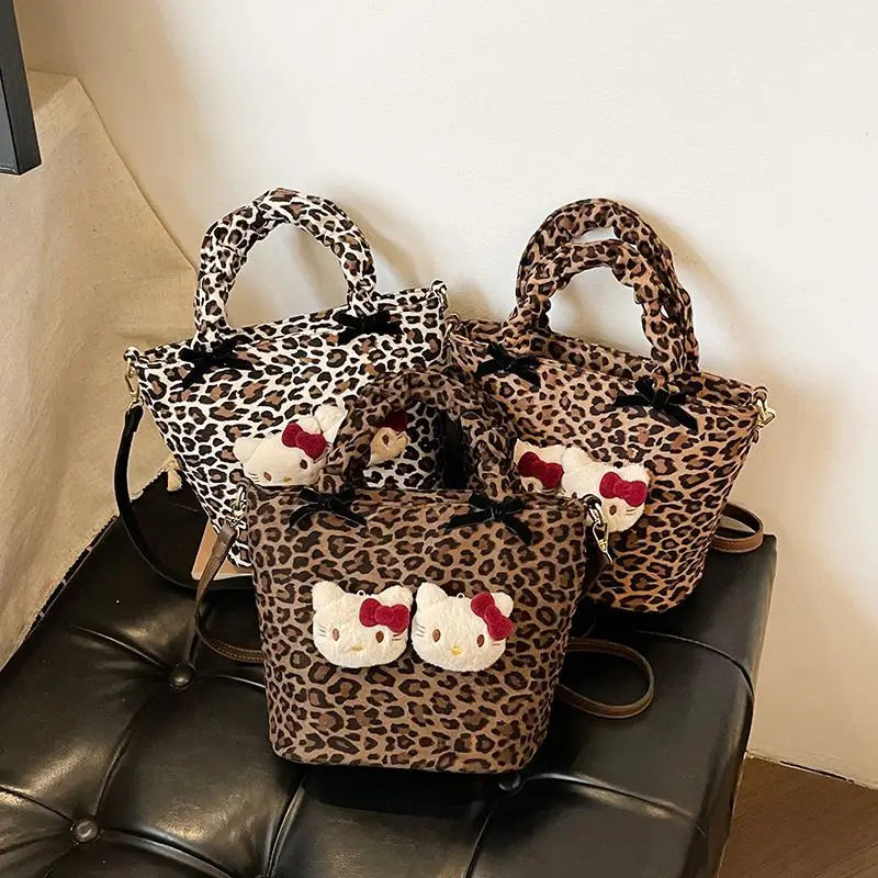 Süße Hallo Kitty Anime Kawaii Sanrio Ins Mode Druck Lagerung Tasche Nette Y2k Ins Mode Große Kapazität Handtasche Geschenke Spielzeug