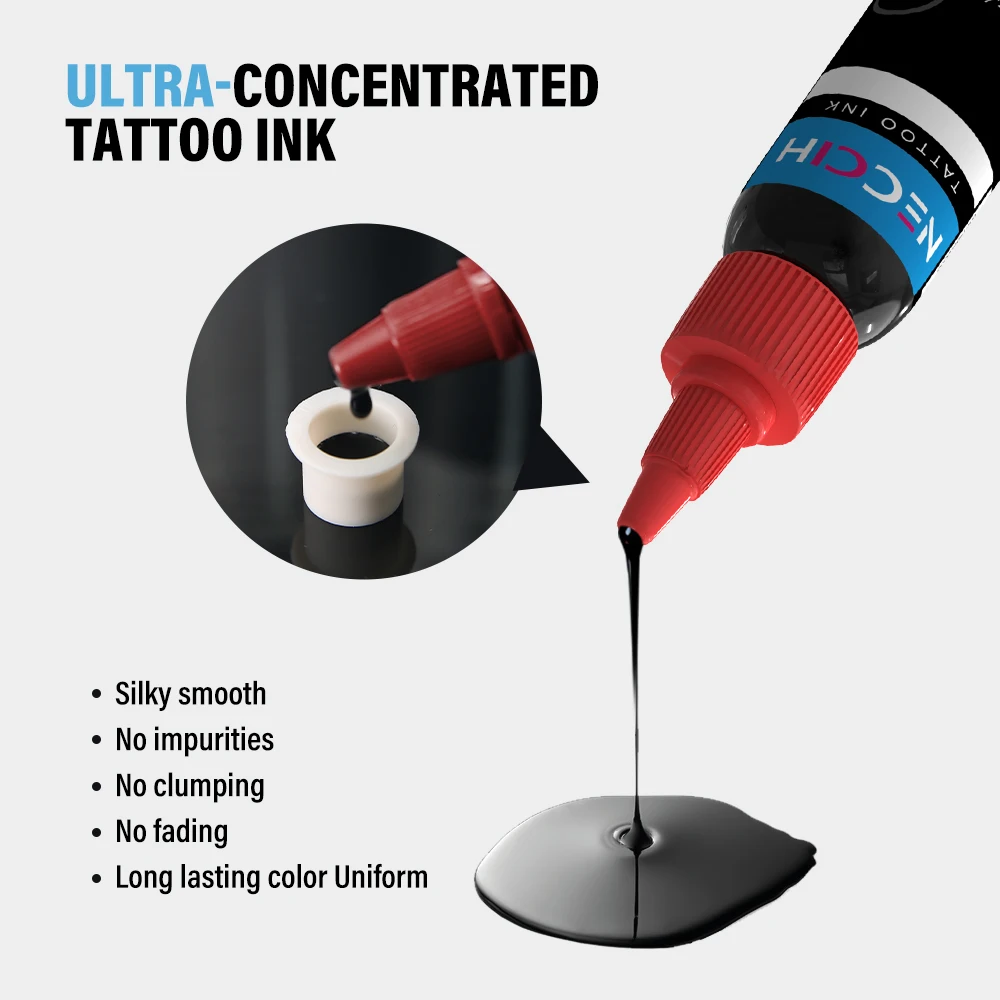 3PCS Mini Set 30ML Professional Tattoo Ink for Body Art Natural Plant Micro Pigment Permanent Tattoo Ink for Body Art Paint