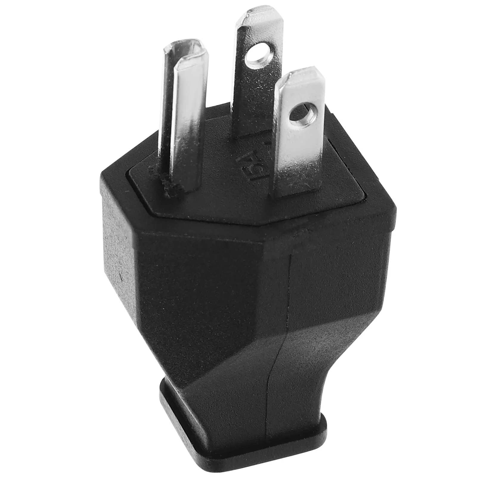 Electric Plug Us Style Male Replacement High Durability Plastic 15A 125V Rotatable Extension Cord Repair Grounding Replacement